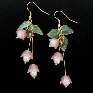 Handmade: Lily PINK Earrings